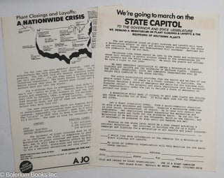 Cat.No: 314092 [Two handbills from the Job is a Right Campaign