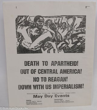 Cat.No: 314103 Death to Apartheid! Out of Central America! No to Reagan! Down with US...