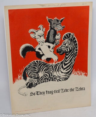 Cat.No: 314140 So They Hog-Tied Zeke the Zebra