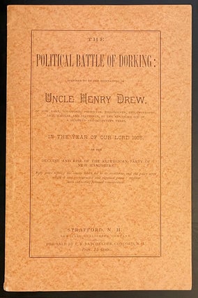 Cat.No: 314163 The Political battle of Dorking: Supposed to be the meditations of Uncle...