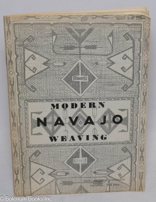 Cat.No: 314186 Modern Navajo Weaving [article in offprint] from Arizona Highways,...