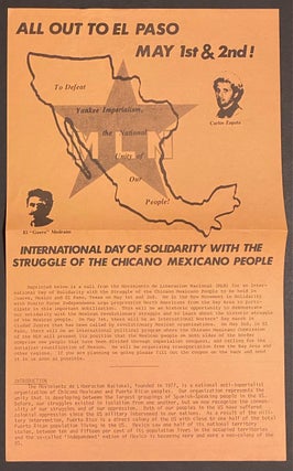 Cat.No: 314235 All out to El Paso May 1st & 2nd! International Day of Solidarity with the...