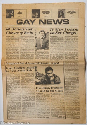 Cat.No: 314255 Gay News [aka Philadelphia Gay News]: vol. 8, #45, Sept. 20, 1984: 60...