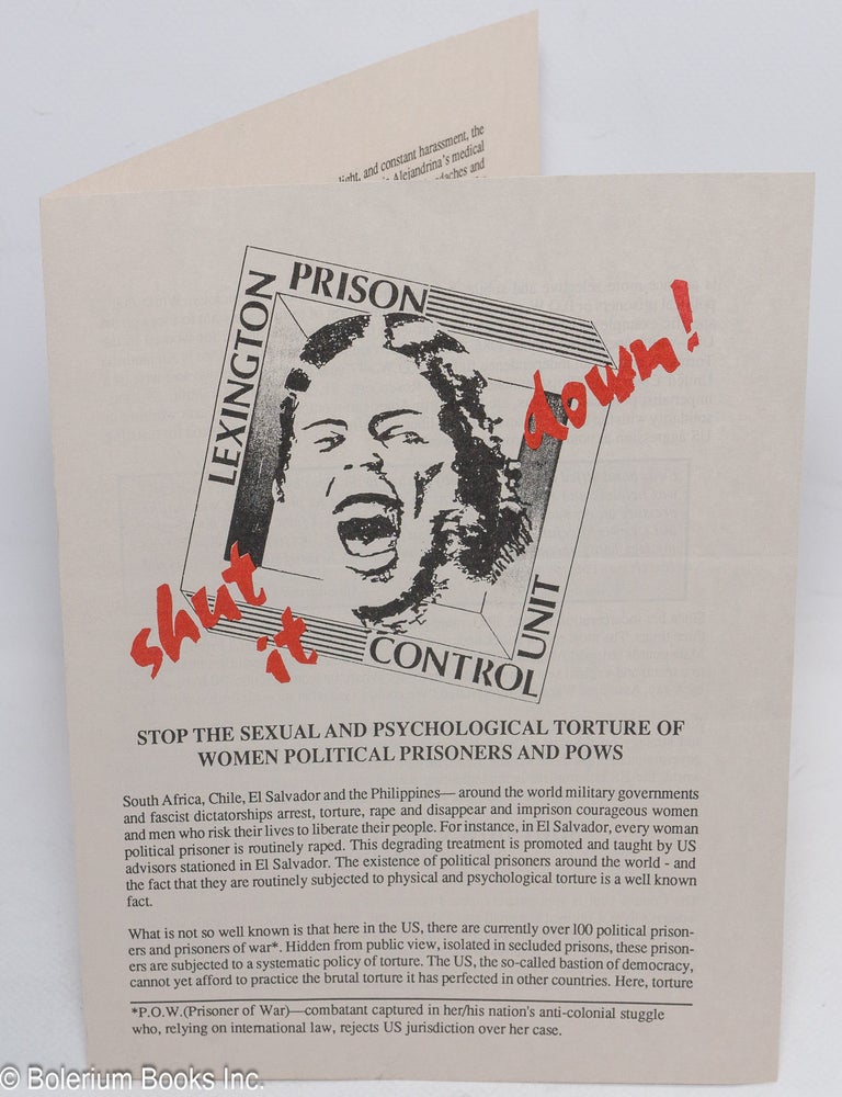 Cat.No: 314276 Shut it down! Lexington Prison Control Unit