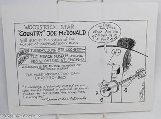 Cat.No: 314326 Woodstock star "Woodcock" Joe McDonald will discuss his vision of the...