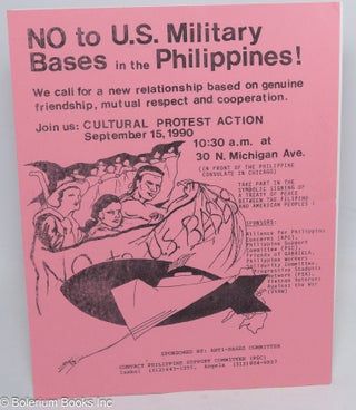 Cat.No: 314329 No to U.S. Military Bases in the Philippines! [handbill