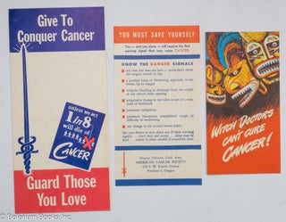Cat.No: 314384 [Collection of 3 pamphlets on cancer