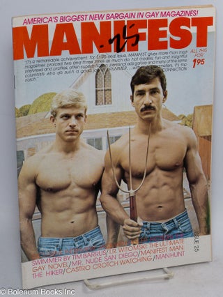 Cat.No: 314526 Manifest: America's Biggest Bargain in Gay Magazines; Vol. 6, No. 24. John...