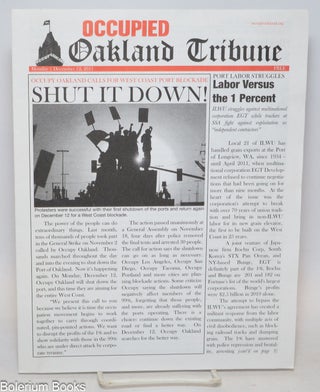 Cat.No: 314584 Occupied Oakland Tribune, Monday, December 12, 2011. Occupy Oakland calls...