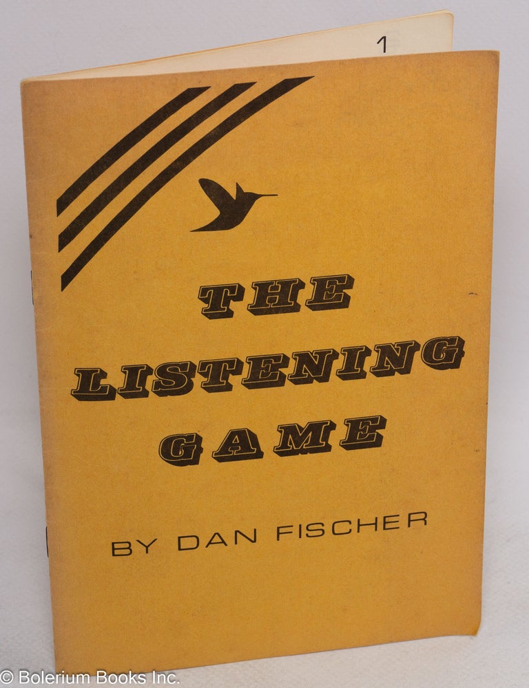 Cat.No: 314735 The Listening Game. Dan Fischer.