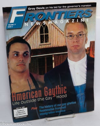 Cat.No: 314736 Frontiers Newsmagazine: vol. 17, #2, May 29, 1998: American Gaythic....
