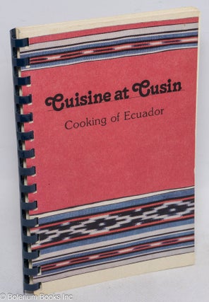 Cat.No: 314892 Cuisine at Cusin; cooking of Ecuador
