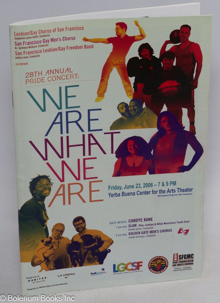 Cat.No: 314912 28th Annual Pride Concert: We Are What We Are