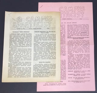 Cat.No: 314969 Campus Spartacist [two issues