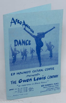 Cat.No: 314992 Afro-American dance, Ed Howard's Cultural Center presents Gwen Lewis...