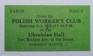 Cat.No: 315018 Dance given by the Polish Worker's Club at the Ukrainian Hall, Cor....