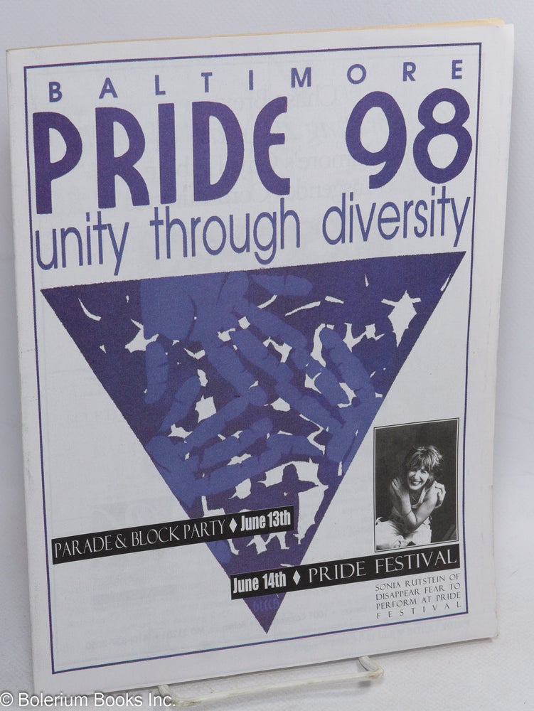 Cat.No: 315080 Baltimore Pride '98: Unity through Diversity