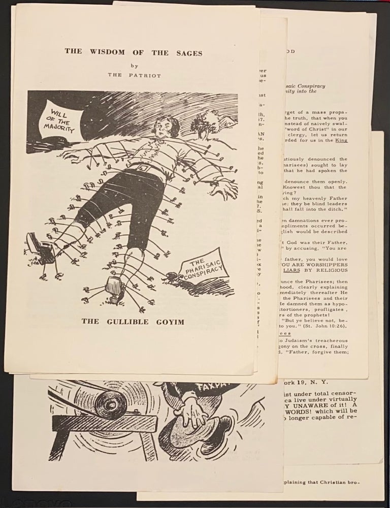 Cat.No: 315092 [Eight different anti-Semitic leaflets]. The Patriot.
