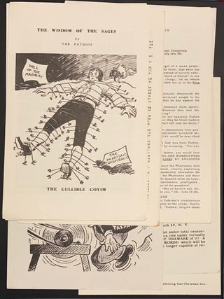 Cat.No: 315092 [Eight different anti-Semitic leaflets]. The Patriot