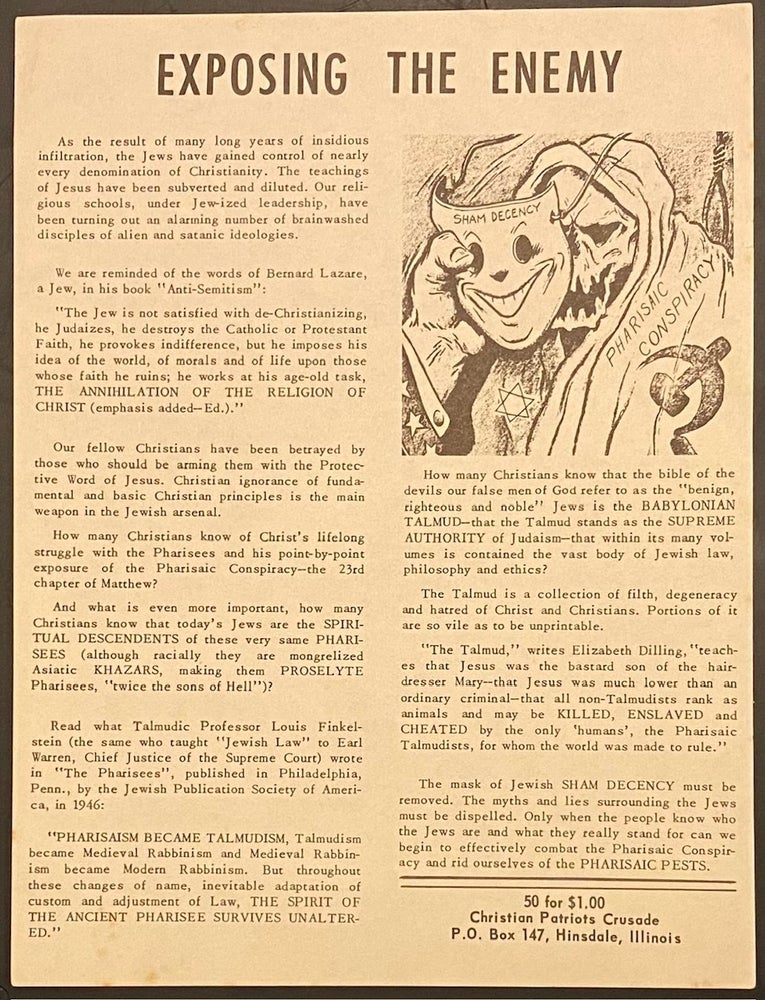 Cat.No: 315094 Exposing the Enemy [handbill