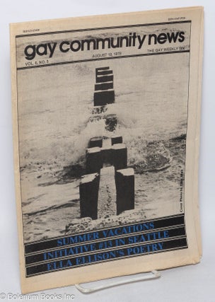 Cat.No: 315184 GCN: Gay Community News; the gay weekly; vol. 6, #5, Aug. 19, 1978: Summer...