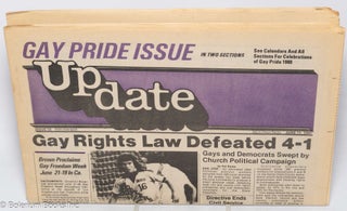 Cat.No: 315206 San Diego Update: vol. 1, #33, June 13, 1980: Gay Pride Issue in Two...