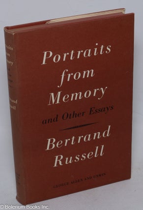 Cat.No: 315244 Portraits from Memory and other Essays. Bertrand Russell