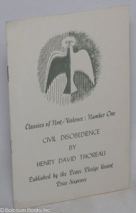 Cat.No: 315366 Civil Disobedience. Henry David Thoreau