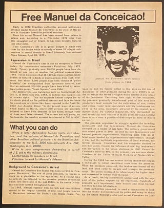 Cat.No: 315392 Free Manuel da Conceicao! [handbill