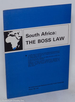 Cat.No: 315435 South Africa: the boss law