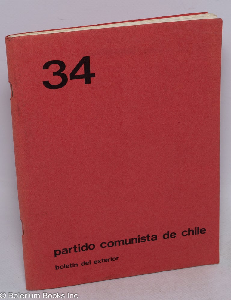 Cat.No: 315436 Partitdo Comunista de Chile; bolet&iacute;n del exterior, no. 34