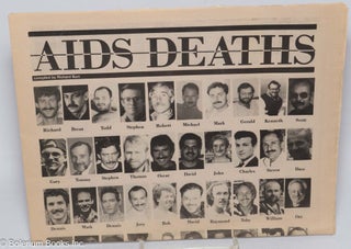 Cat.No: 315512 AIDS Deaths memorial pages from Bay Area Reporter November 16, 1989....