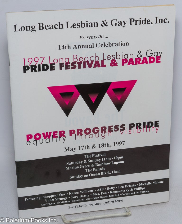 Cat.No: 315559 Long Beach Lesbian & Gay Pride, Inc. Presents the 14th