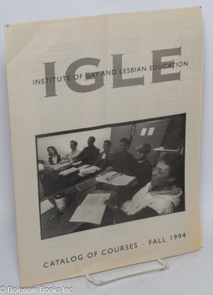 Cat.No: 315628 IGLE: catalogue of courses; Fall 1994