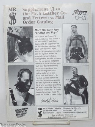 Cat.No: 315699 Supplement #3 to the Mr. S Leather Company, Fetters Mail Order Catalog