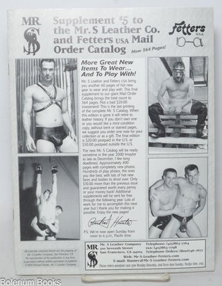 Cat.No: 315701 Supplement #5 to the Mr. S Leather Company, Fetters Mail Order Catalog