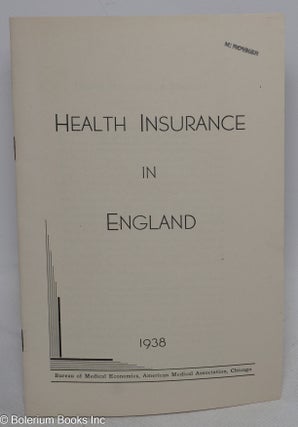 Cat.No: 315823 Health Insurance in England