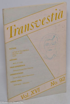 Cat.No: 316071 Transvestia; vol. 16, #92, 1977. Virginia Prince