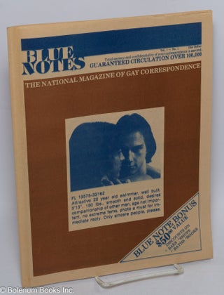 Cat.No: 316076 Blue Notes: the national magazine of gay correspondence: vol. 1, #1....