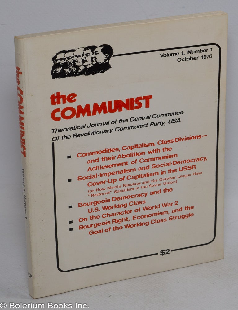 The Communist, theoretical journal of the Revolutionary Communist Party ...