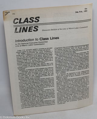 Cat.No: 316117 Class lines: discussion bulletin of the Line of March Labor Commission....