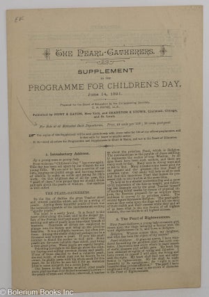 Cat.No: 316183 The Pearl-Gatherers. Supplement to the Programme for Children’s Day....