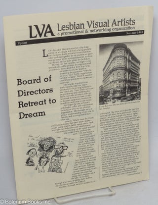 Cat.No: 316258 LVA: Lesbian Visual Artists, a promotional & networking organization;...