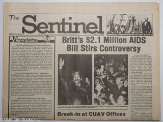 Cat.No: 316419 The Sentinel: vol. 10, #10, May 12, 1983: Britt's $2.1 Million AIDS Bill...