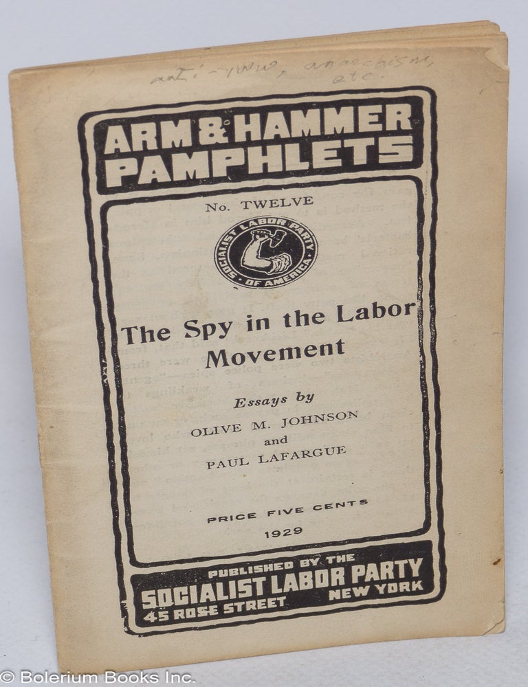 Cat.No: 316423 Arm & hammer pamphlets, no. 12. Essays by Olive M