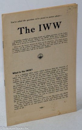 Cat.No: 316479 You've asked the questions we're proud to answer about -- the IWW