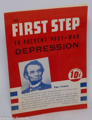 Cat.No: 316494 The First Step to Prevent Post-War Depression