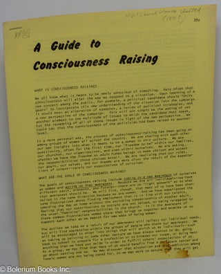 Cat.No: 316501 A Guide to Consciousness Raising