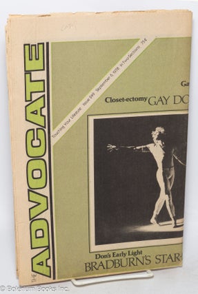 Cat.No: 316617 The Advocate: touching your lifestyle; #249, September 6, 1978 in two...