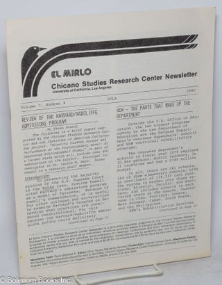 Cat.No: 316678 El Mirlo: Chicano Studies Research Center Newsletter, University of...